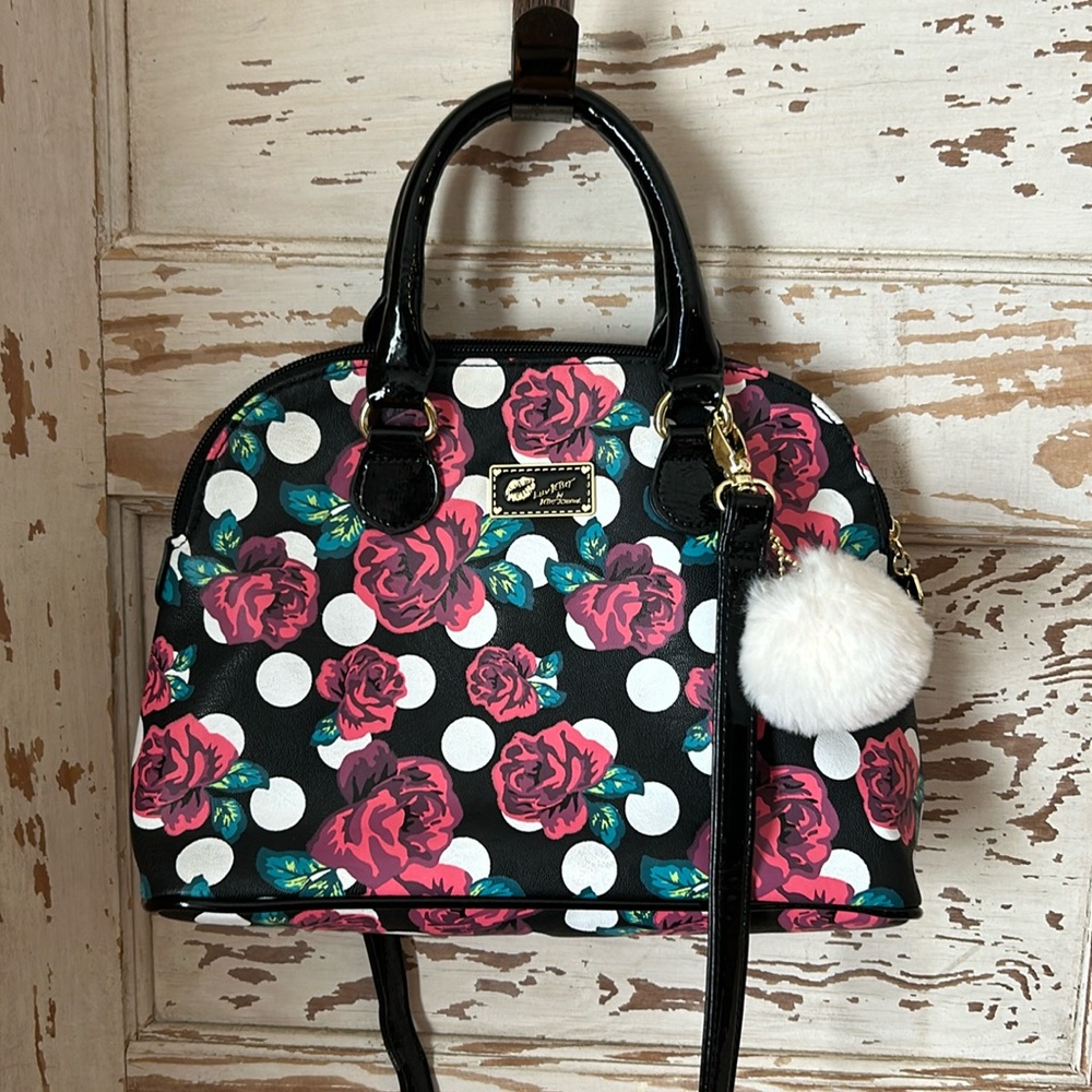 Betsy Johnson Floral Crossbody Handbag
